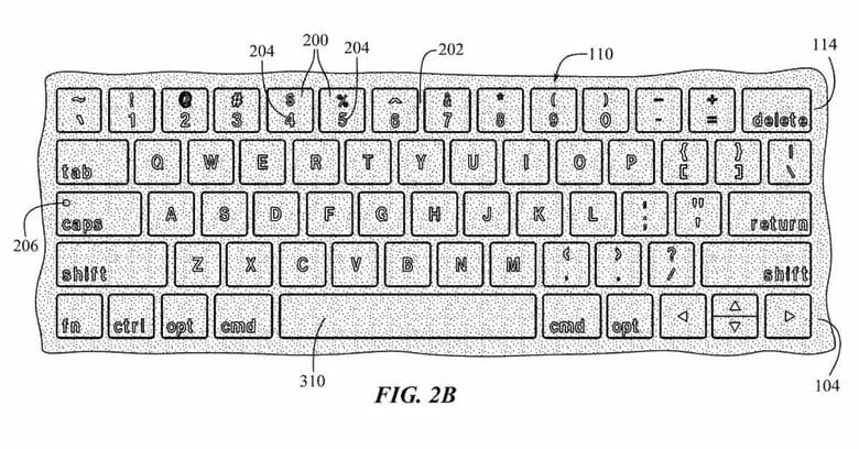 تتخيل براءة اختراع Apple لوحات مفاتيح MacBook المستقبلية المزودة بمفاتيح ذات إضاءة خلفية يمكنها عرض رموز مختلفة ديناميكيًا