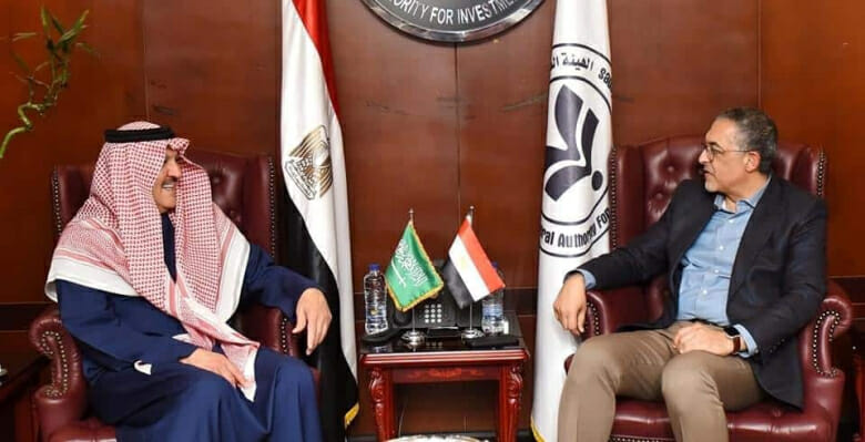سفير السعودية بالقاهرة الرئيس التنفيذي للهيئة العامة للاستثمار يناقش التوسعات الاستثمارية