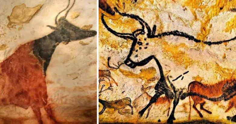لوحات كهف لاسكو ، فن ما قبل التاريخ ، عمرها 17000 عام
