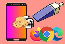 كيفية مسح ذاكرة التخزين المؤقت وملفات تعريف الارتباط على Android