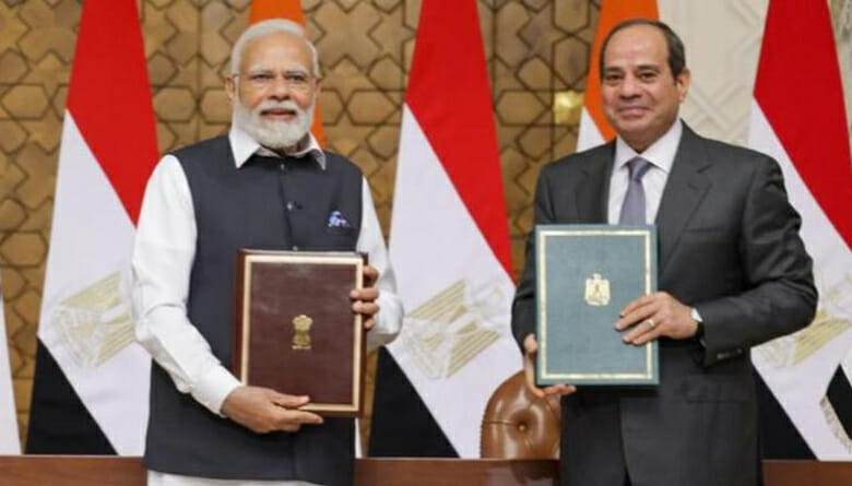 رئيس الوزراء مودي يوقع 4 مذكرات تفاهم مع مصر للارتقاء بالعلاقة الثنائية إلى “الشراكة الاستراتيجية” | أخبار الحدث العالمي
