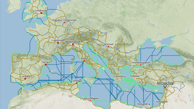 خرائط جوجل على غرار الإمبراطورية الرومانية