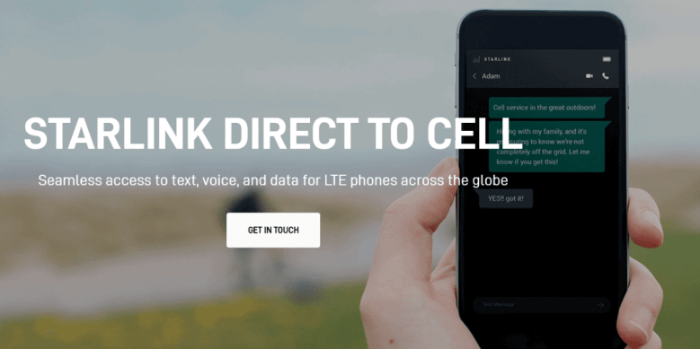 ستارلينك تطلق صفحة للترويج لخدمة اتصالات LTE عبر الأقمار الصناعية
