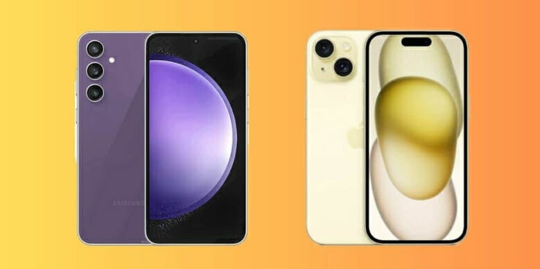 مقارنة بين هاتفي iPhone 15 و Galaxy S23 FE