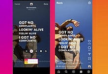يضيف Instagram عرض كلمات الأغاني في مقاطع Reels